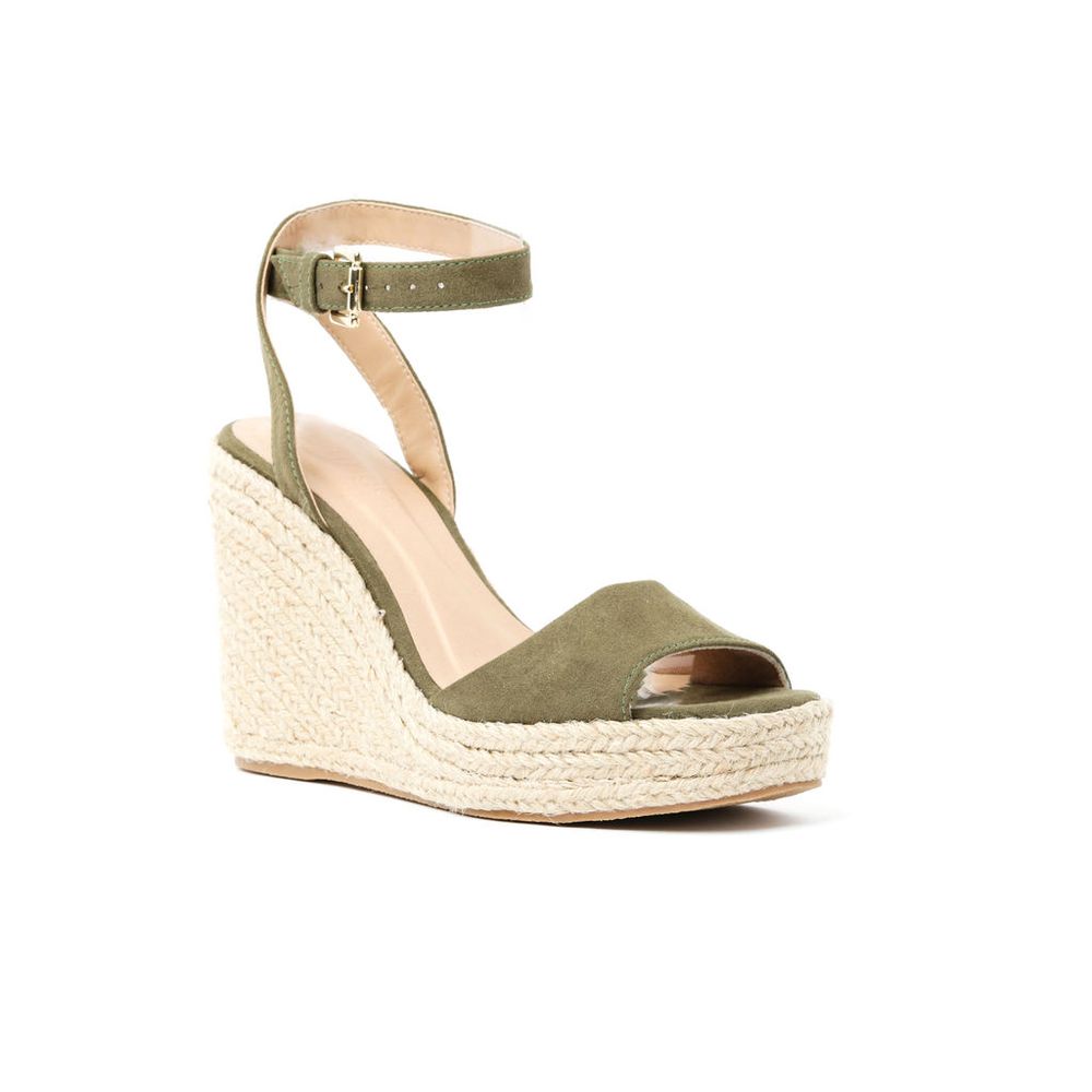 Compre Sandália Anabela em Couro Halui Azul Haluí Online