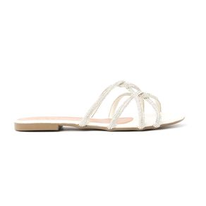 Tamanco Entrelaçado Minimanta Quadrada - prego