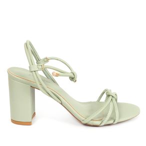 Sandália Alta Nó Amarrar Redonda - prego