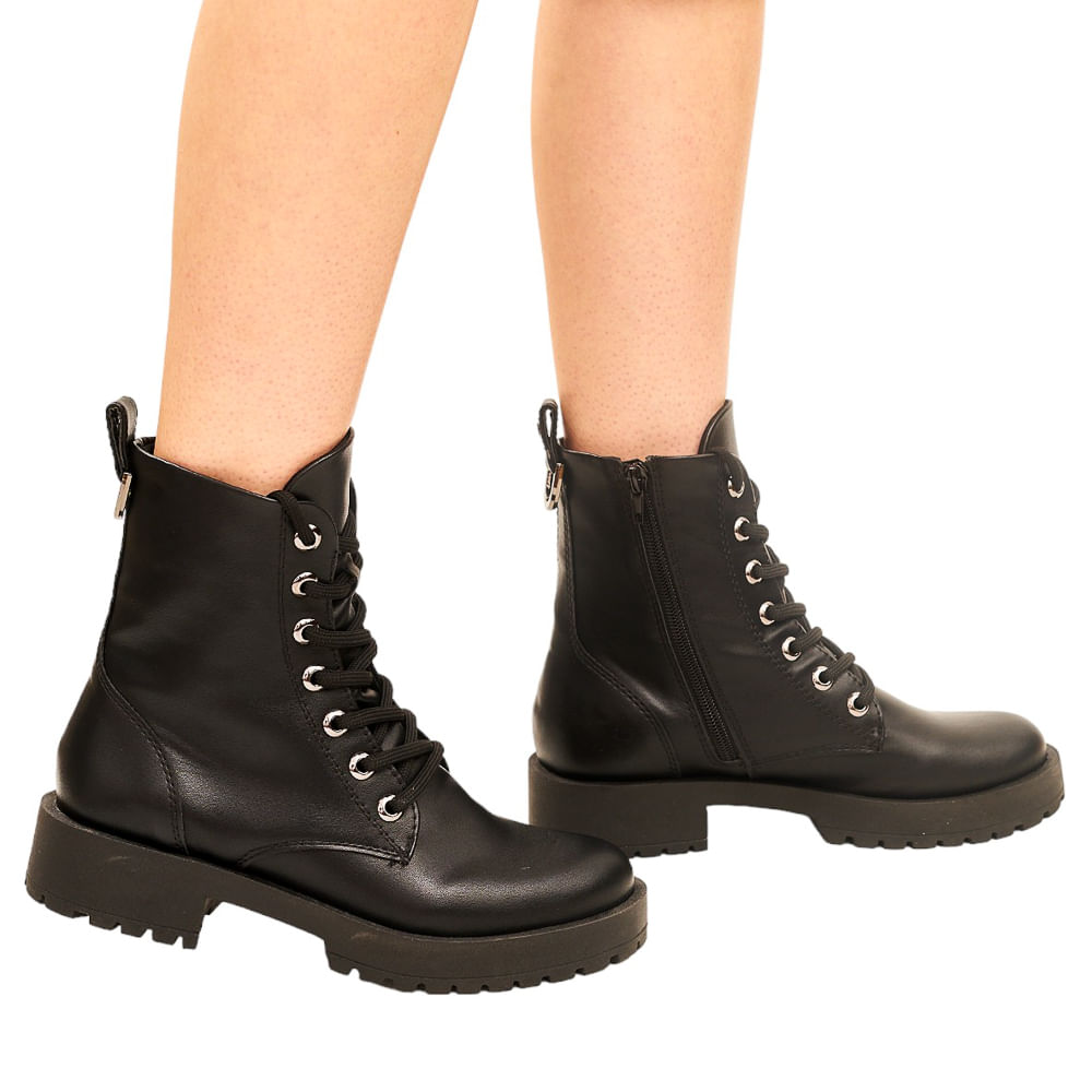 Combat boots sola tratorada leather black orders